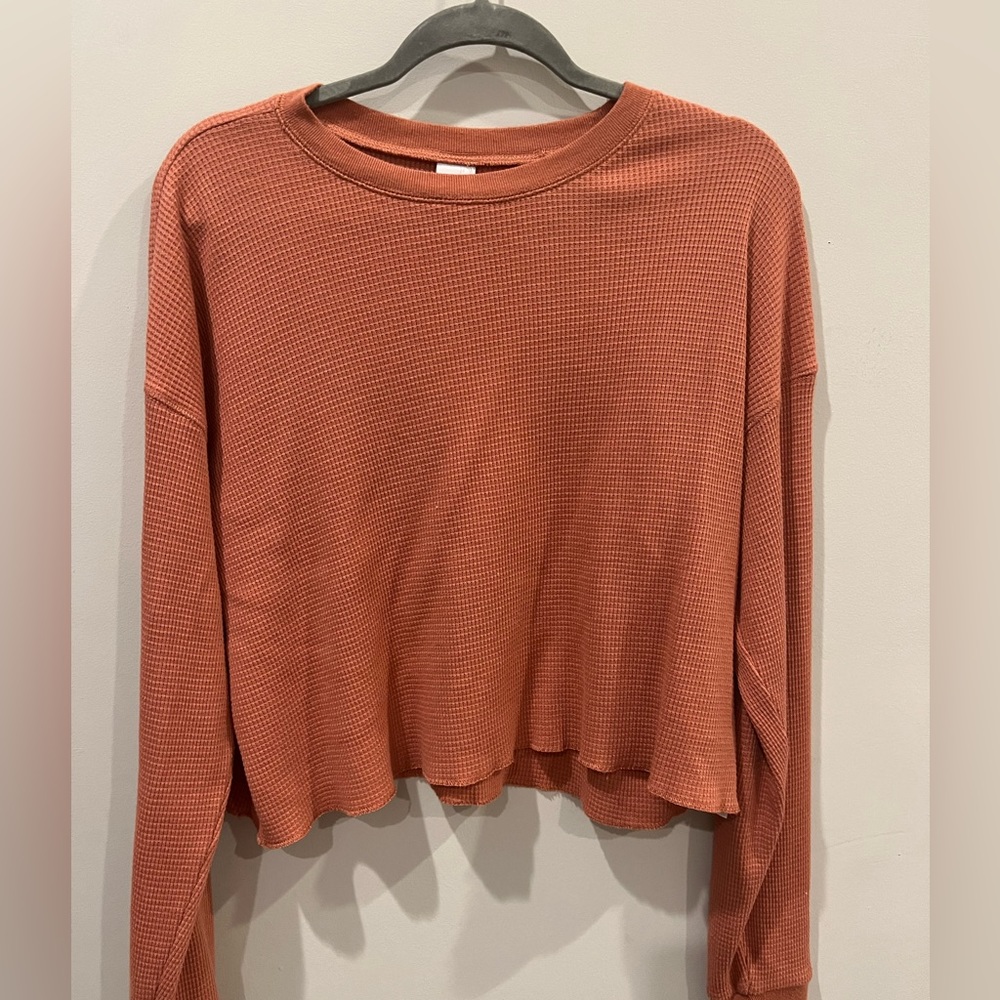 Aritzia tna waffle shirt